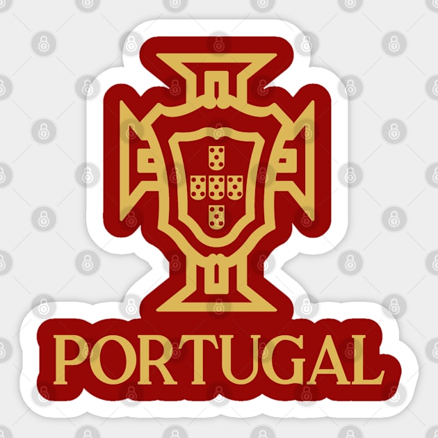 Portugal Gold Sticker by VRedBaller